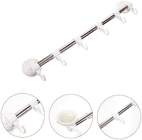 Adjustable Suction Cup Towel Holder Wall Rack for Kitchen Bathroom