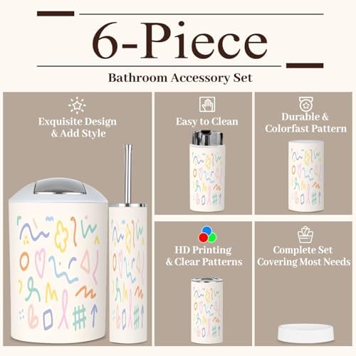 GISGBJWBathroom Accessories Set 6 Packing Idea New Bamboofuncs Small Space Organizers