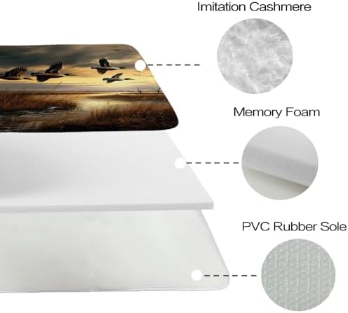 Final Friday Rustic Wild Ducks Flying Hunting Bathroom Set