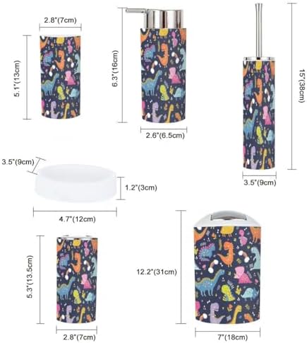 Bathroom Accessories Set with 6-Piece Collection