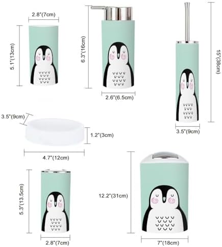 Stylish 6-Piece Bathroom Accessories Set