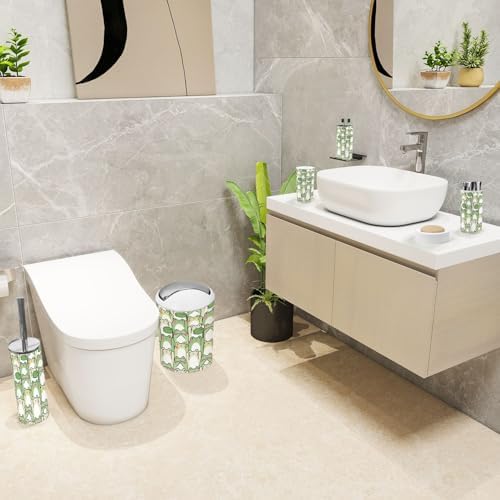 6 Piece Cute Frog Bathroom Accessories Set