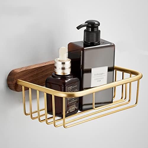 Luxury Black Walnut Space-Saving Towel and Holder Set