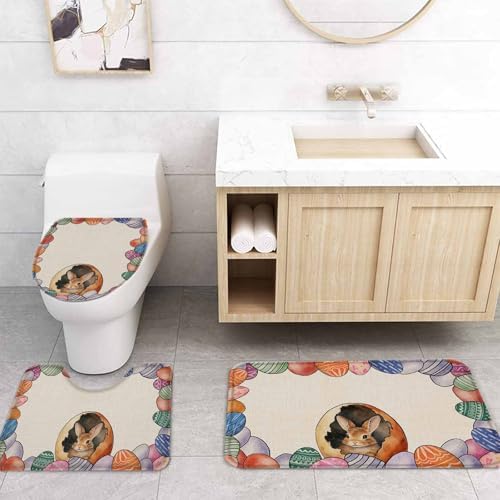 Singingin Retro Bathroom Set with Animal Patterns