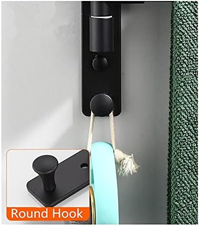 Black Towel Holder for Bathroom with Swivel