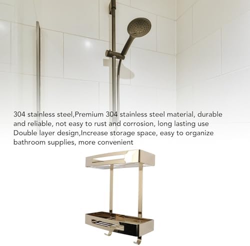 Sturdy 2-Tier Flush Organizer for Washrooms