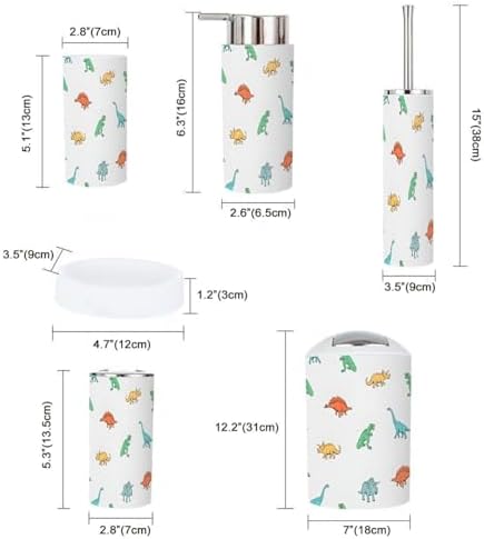 Complete Bathroom Accessories Set -- Durable Stylish for Your Daily Needs
