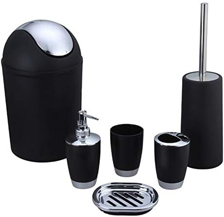 Funwill 6-Piece Plastic Bathroom Accessory Set