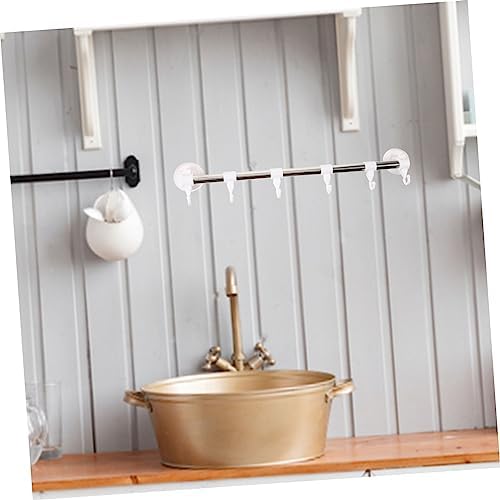 Adjustable Suction Cup Towel Holder Wall Rack for Kitchen Bathroom