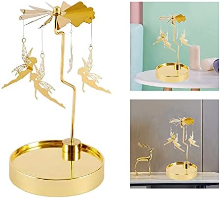 Magnificent Stainless Steel Spinning Candle Holder