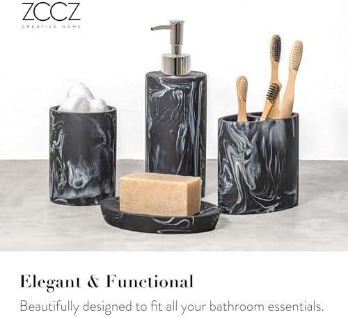 ZCCZ 4-Piece Bathroom Accessories Set