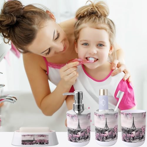 Complete 9-Piece Bathroom Accessory Set for Hygiene Comfort