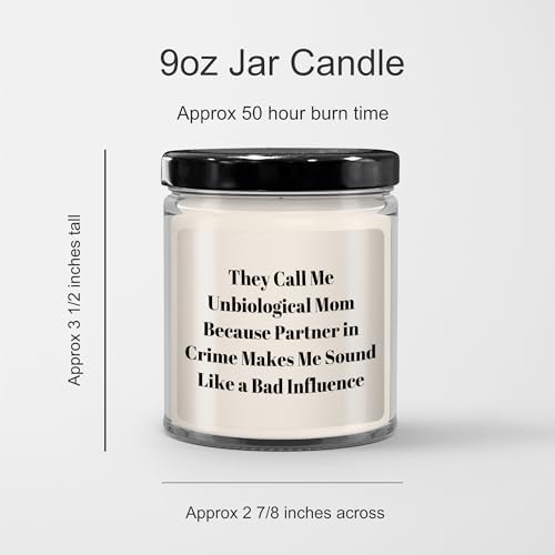 Warm Inviting and 100 Satisfying Unbiological Mom 9oz Vanilla Soy Candle