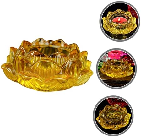 Buddha Lotus Glass Candle Holder