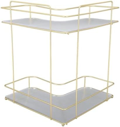 Corner Bathroom Organiser with Adjustable Shelves