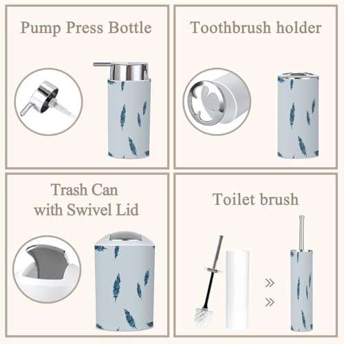 Bath 6-Piece Bathroom Accessories Set