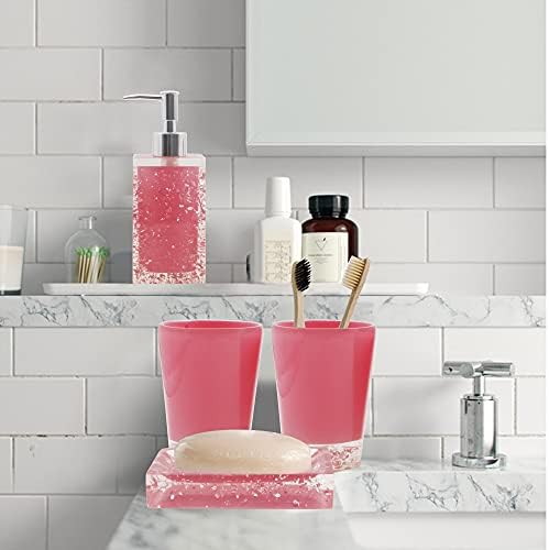 Complete bathroom care essentials set - LUANT Resin Toilet accessories 5 Piece Set