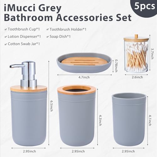 iMucci 5-Piece Bathroom Accessory Set