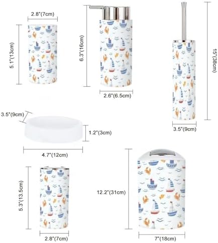 Nautical Kids 6-Piece Bath Set Enjoy