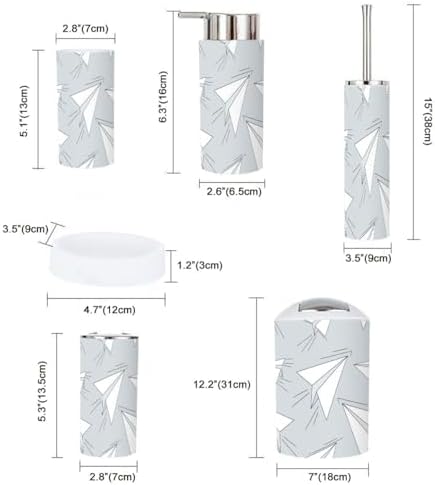 Bathroom Accessories Set Stylish 6-Piece Set for Enhancing Your Space