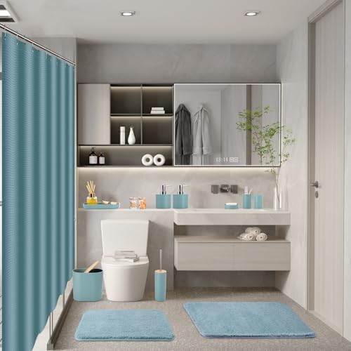 XLHOMO Light Blue Bathroom Accessories Set 25PC