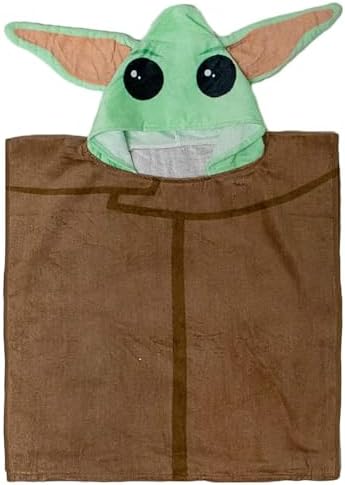 Jay Franco Star Wars The Child Bath Poncho - 28x56 Inches Cotton Towel