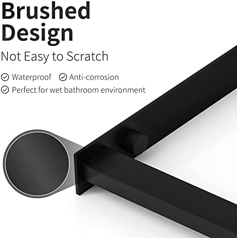 Space-Saving Wall-Mount Towel Holder for Bathrooms