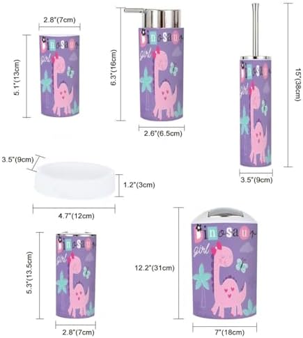 JBNJANKDAV Dino-Bath Kit 6 Pcs Set