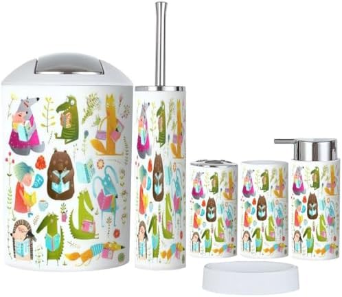Bathroom Funny Animal Study Set for Kids
