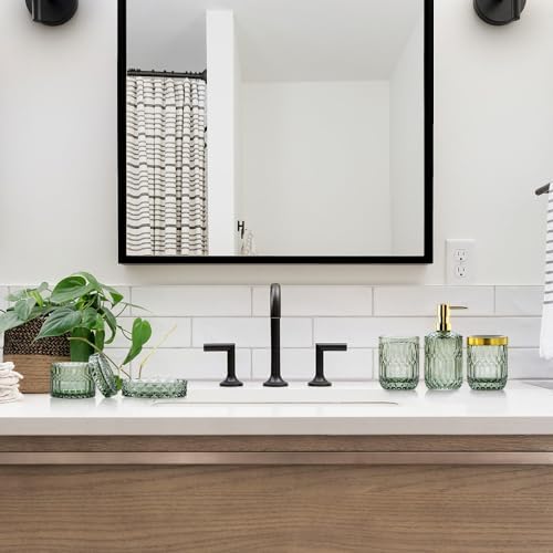 Stylish Glass Bathroom Set 5 Pcs for Home or Gift