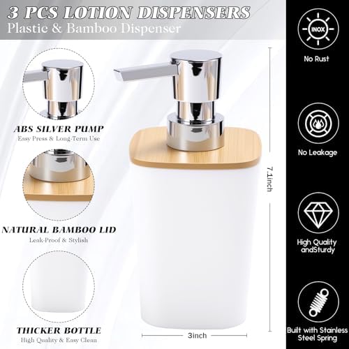 XLHOMO White Bathroom Accessory Set for Modern Home