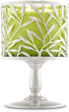 Vine Leaf Pedestal 3 Wick Candle Holder - candles