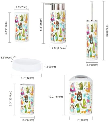 Bathroom Funny Animal Study Set for Kids