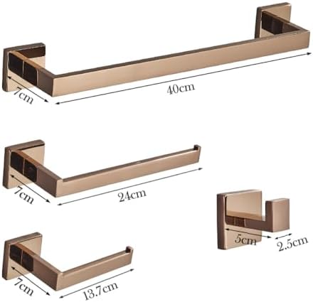 YJYBHD Rose Golden Bath Towel Rack Set
