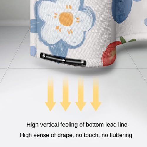 Bath Time Surprise POMN Kids Floral Shower Curtain