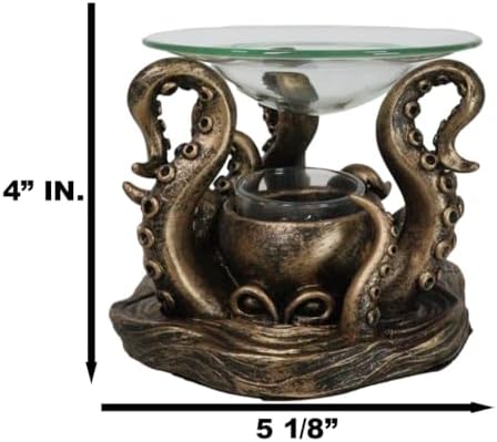 Ebros Nautical Kraken Octopus Candle Holder
