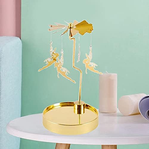 Magnificent Stainless Steel Spinning Candle Holder