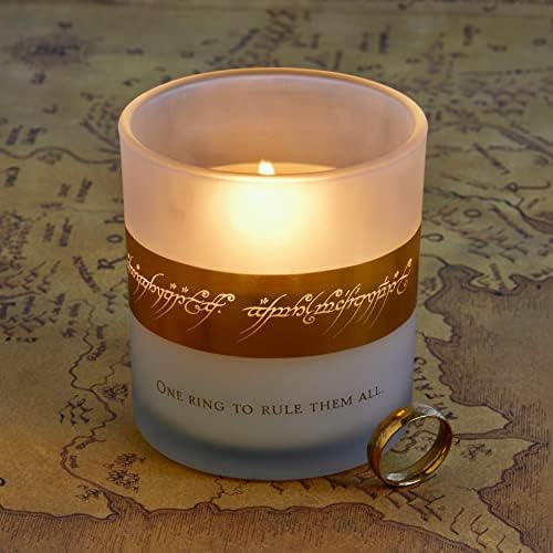 Lord of the Rings Glass Candle 8oz replica of Ring of Power