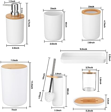 iMucci 8-Piece Bathroom Accessory Set