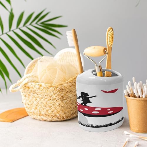 Unique Mushroom Toothbrush Holder Set