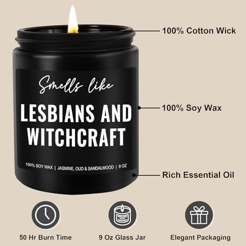 Lesbians and Witchcraft Candle - Funny Gift for Women
