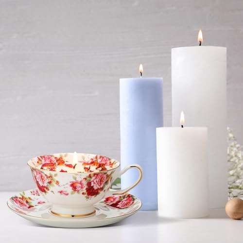 Floral Tea Cup Candle for Women Mothers Day Gift