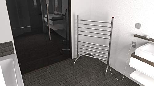 Amba Jeeves FSP Model F-Straight 7-Bar Hardwired Towel Warmer in Polished