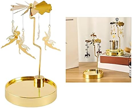 Magnificent Stainless Steel Spinning Candle Holder