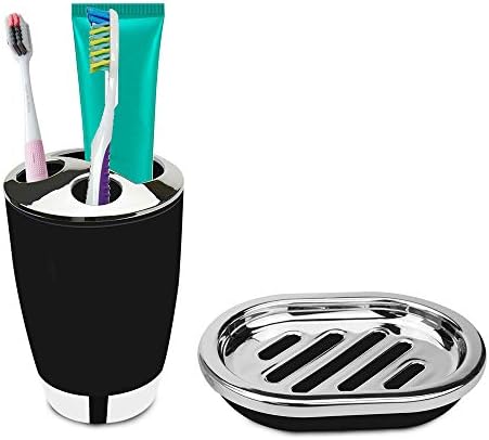 Funwill 6-Piece Plastic Bathroom Accessory Set