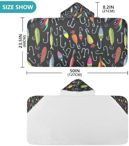 Wfrish Kids Hooded Beach Towel Wrap