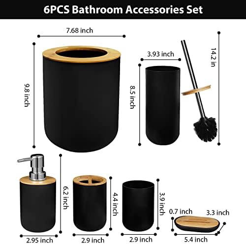 Elegant 6-Piece Bathroom Accessory Set