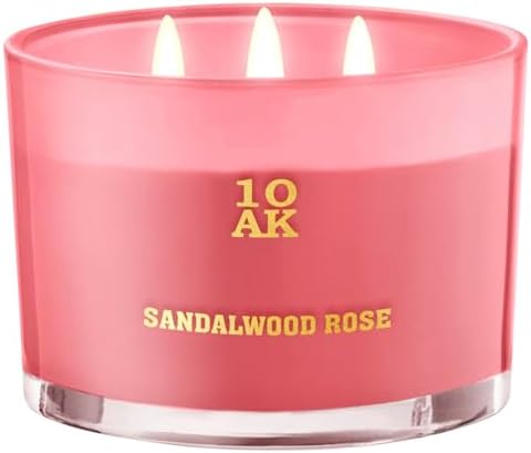 1OAK 3 Wick Sandalwood Rose Candle Luxury Candle for Home