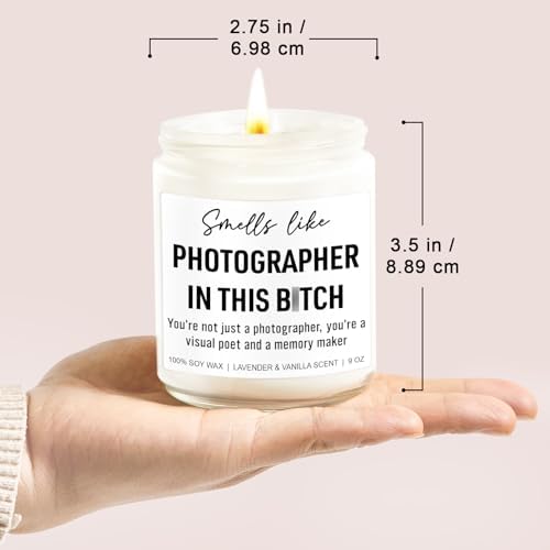Surprise Smells Like Photographer Candle for Givers and Receivers