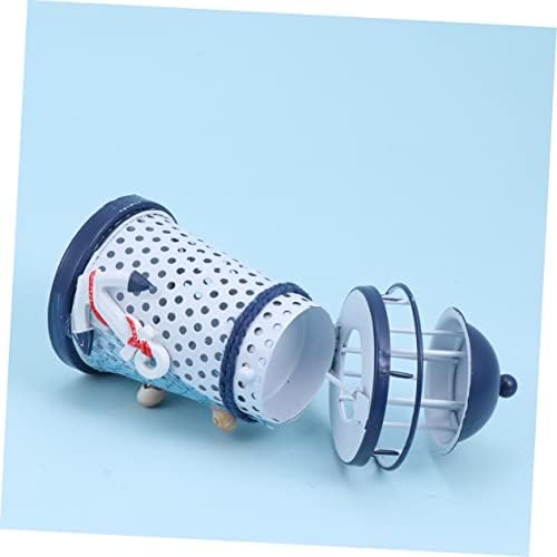 Homoyoyo Lighthouse Metal Candle Holder Desktop Decor